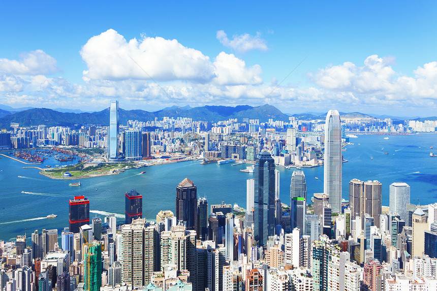 香港市风景大楼金融港口地标办公室景观办公楼摩天大楼商业顶峰图片
