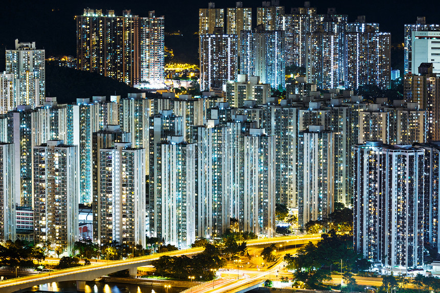 香港的公屋住房居所民众房屋住宅景观公寓楼建筑公寓城市图片