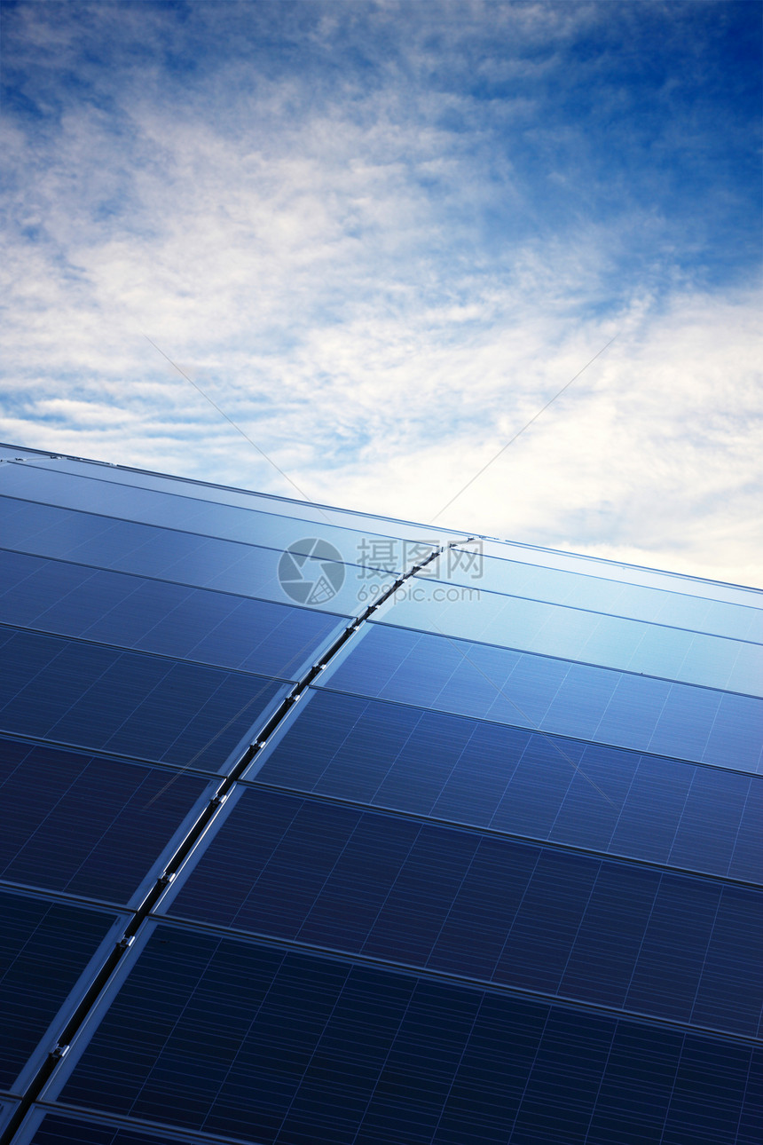 太阳能小组资源太阳能板环境保护能量燃料发电机新生活蓝色动力能源图片