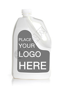 白色背景上孤立白标签白白的白瓶子塑料背景图片