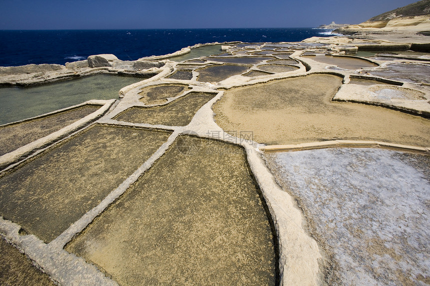 马耳他旅行烘干存款旅游矿物质地平线海岸图片