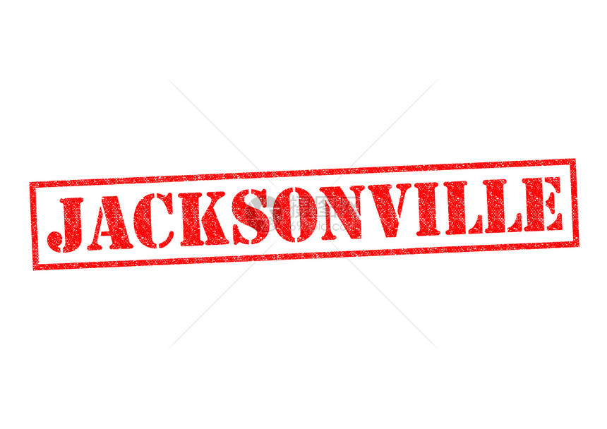 杰克逊维尔标题城市徽章旅游文化红色橡皮图章标签白色图片