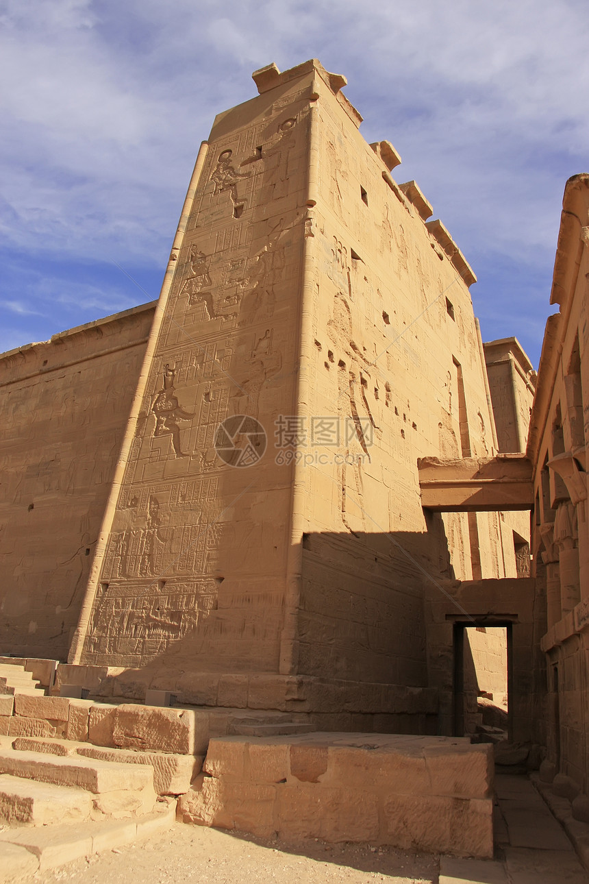 埃及纳赛尔湖寺庙法老文字纪念碑岩石沙漠雕塑考古学雕像地标图片