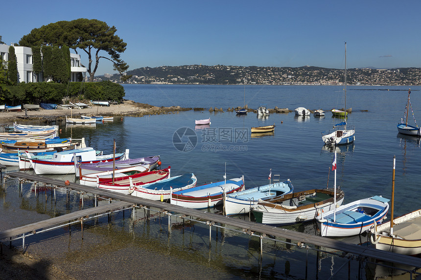 法国南部旅游停泊处海岸游艇港口旅行风景图片