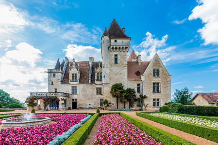 法国夏纳电影节密地黑塞罗纳地标花园旅行城堡玉兰目的地花朵建筑学外观地方背景