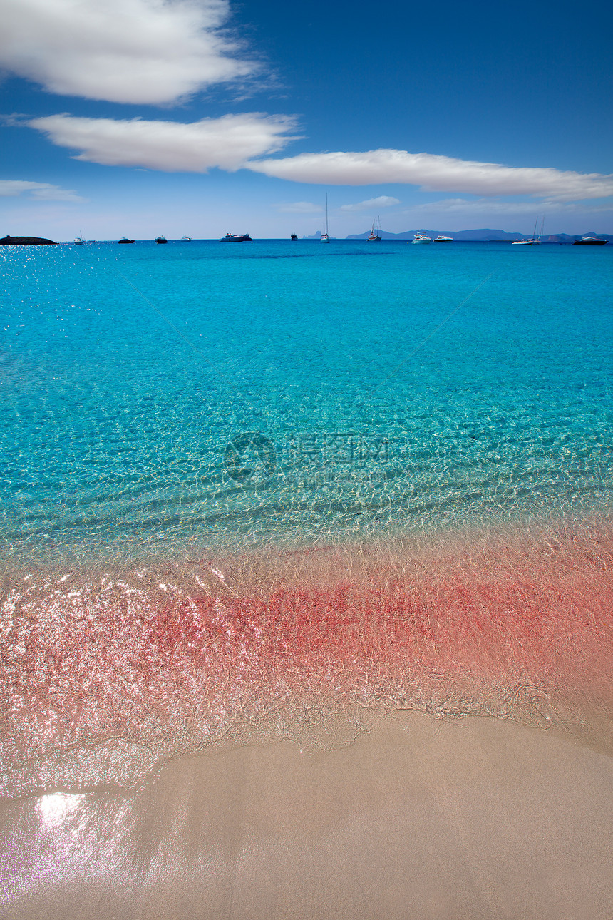 福门捷拉巴利阿里群岛伊莱塔海滩小女孩蓝色阳光旅行海岸晴天地标天空假期海洋图片