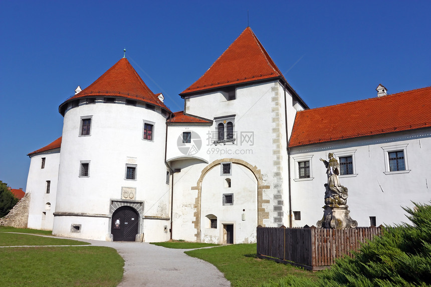 瓦拉兹丁城堡游客历史性建筑学住宅旅游建筑防御博物馆图片