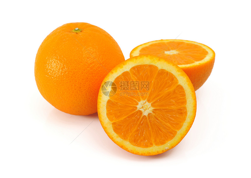橙子色彩水果横截面工作室食物橙子健康饮食图片