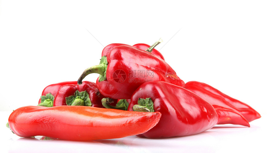 红辣椒香料干辣椒食物厨房蔬菜胡椒美食绿色植物红色图片
