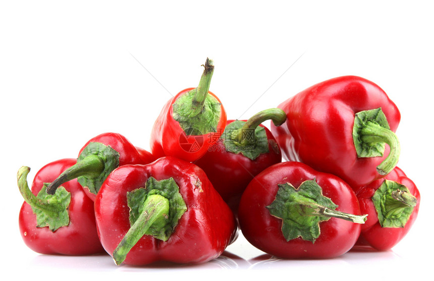 红辣椒绳索红色干辣椒床单烹饪美食绿色植物胡椒食物图片