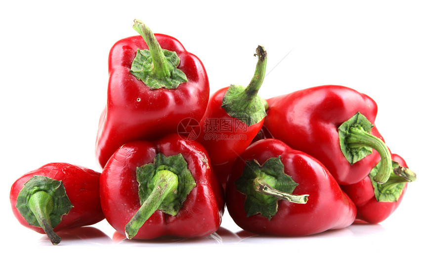 红辣椒胡椒绿色寒冷烧伤植物红色床单香料美食厨房图片