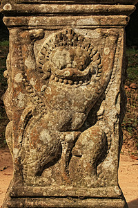 古代拜神救济组织 柏汗寺 吴哥地区 暹粒背景图片