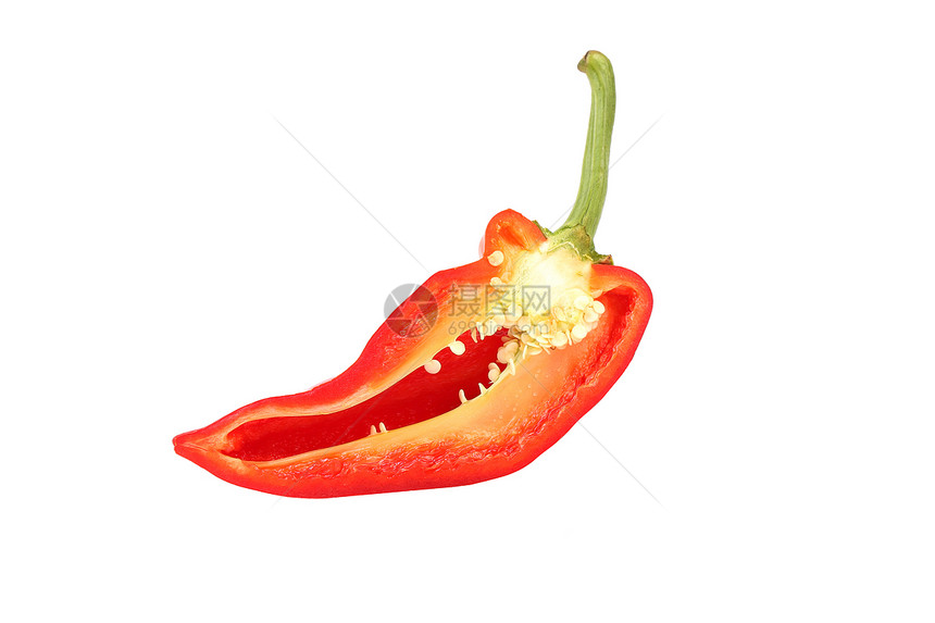 红胡椒切片红色美食辣椒绿色节食小吃白色营养种子香菜图片