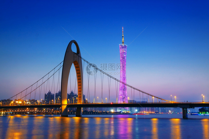 朱江河和现代金融区近邻的现代化建筑旅游天空蓝色市中心景观运输反射商业场景办公室图片