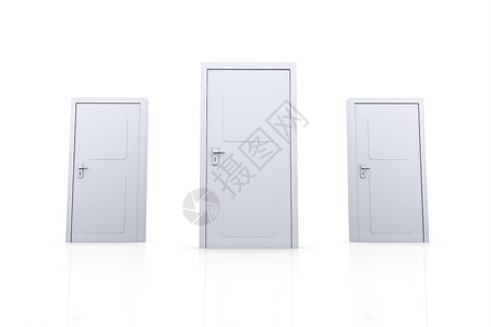 扇门锁定框架门把手入口门框出口白色背景图片