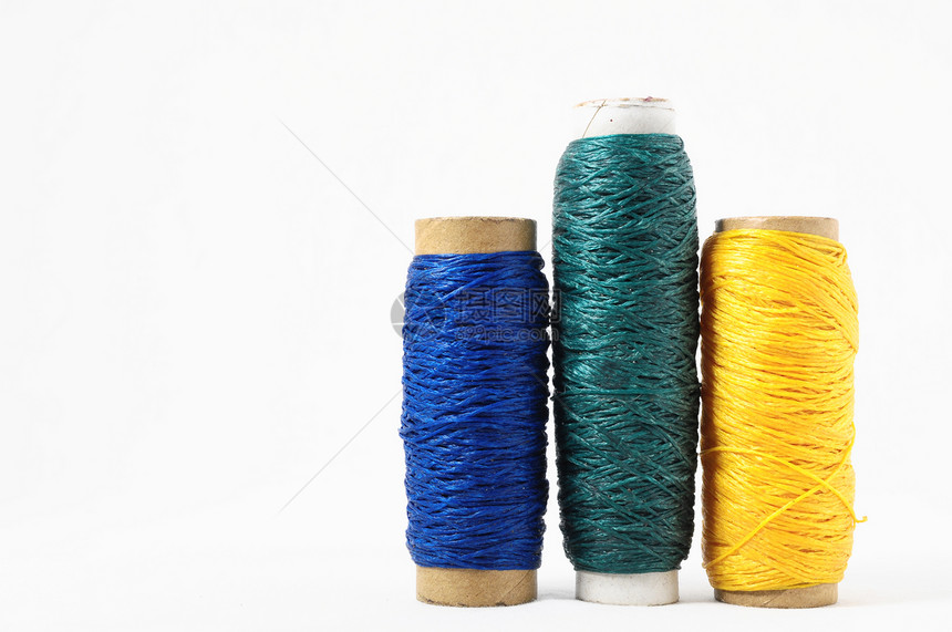 双线卷手工羊毛纺织品衣服细绳编织棉布红色卷轴绳索图片