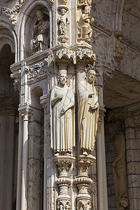 圣弥厄尔教堂法国中心海图大教堂晴天宗教建筑学旅游装饰品石头雕塑建筑教会数字背景