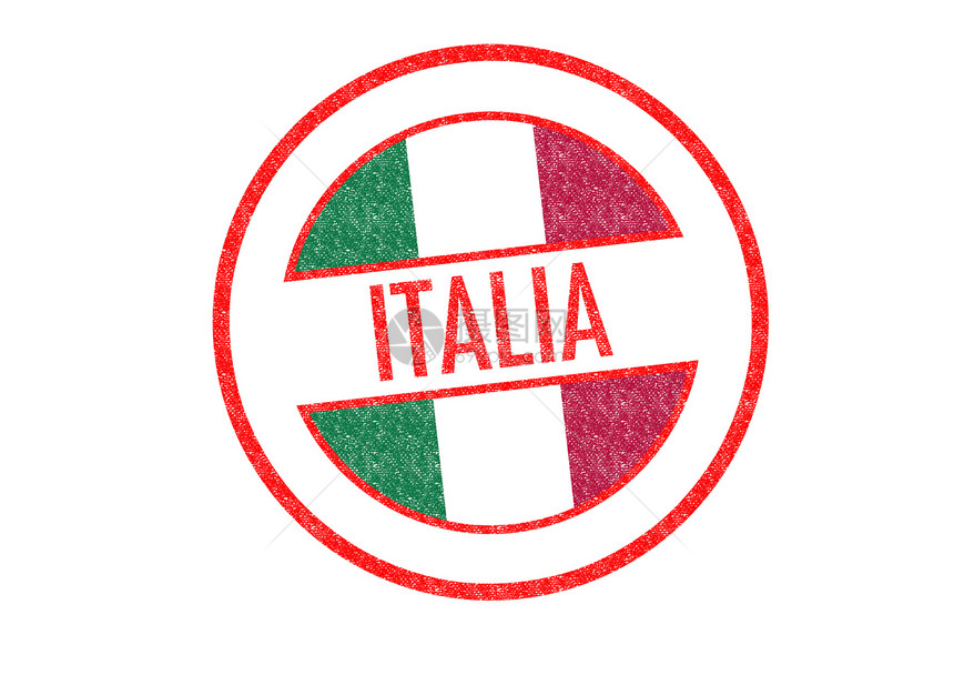 意大利贴纸旅游海关白色按钮首都风俗签证护照橡皮图片