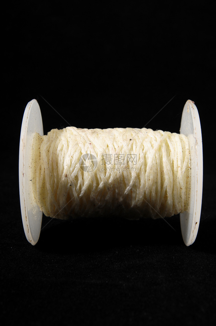 双线卷故事螺旋细绳羊毛管子白色纺织品棉布纤维材料图片