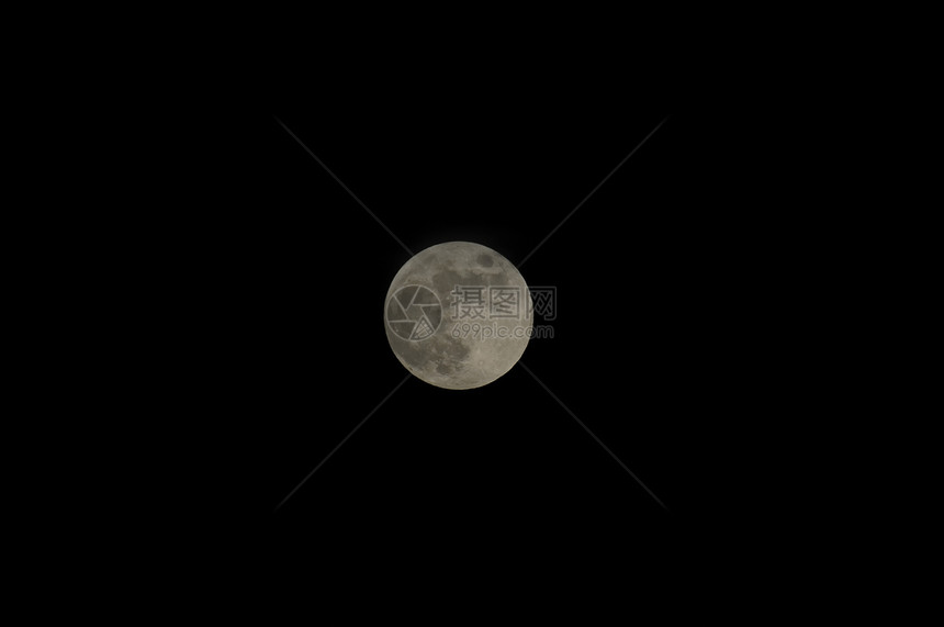 满月对抗黑空行星天文学天空月球球体时间陨石卫星科学月光图片