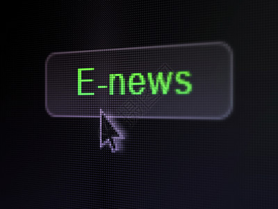 新闻概念 数字按钮背景的ENews文章光标老鼠黑色通讯技术监视器公告像素化金融背景图片