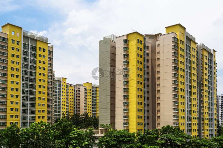 新产业财产花园公寓高楼住房房子抵押住宅基础设施建筑学图片