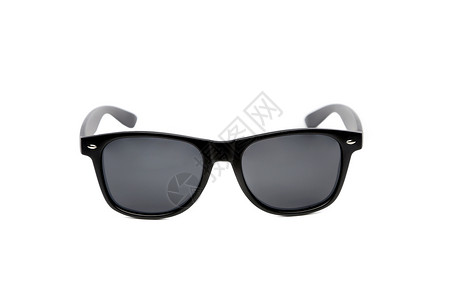 黑色太阳镜孤立的黑墨镜反射眼镜眼睛阴影太阳衣服太阳镜阅读框架白色背景