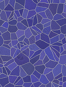 蓝色和紫色生锈马赛克瓷砖图案背景图片
