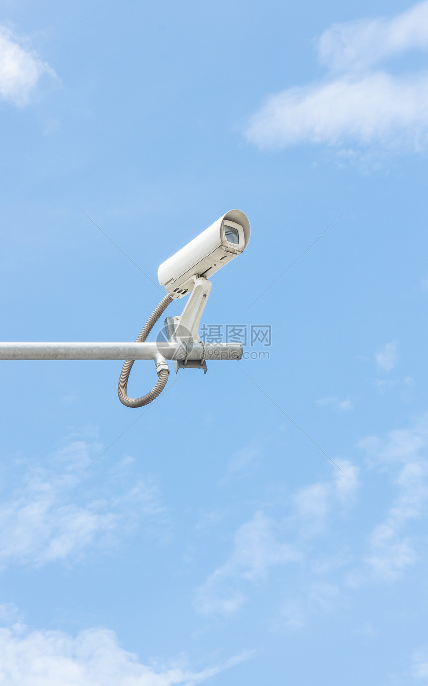 cctv 和天空背景图片