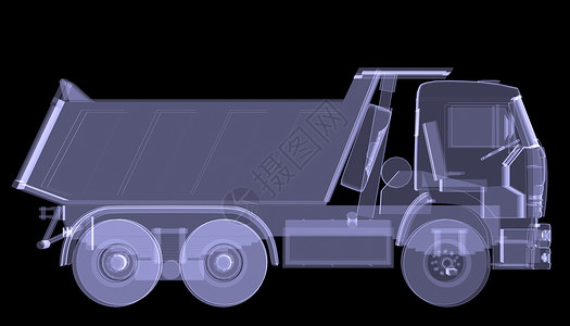 大卡车 X光机器商业交通货运倾斜车轮汽车工程x光车辆背景图片