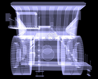 大卡车 X光绘画射线拖拉机货物车轮引擎x射线速度货车商业背景图片