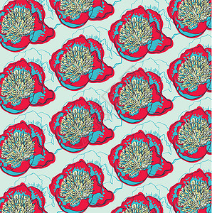 老京果矢量装饰图像花花或果植物装饰品花朵花瓣叶子花园植物学风格花店织物插画