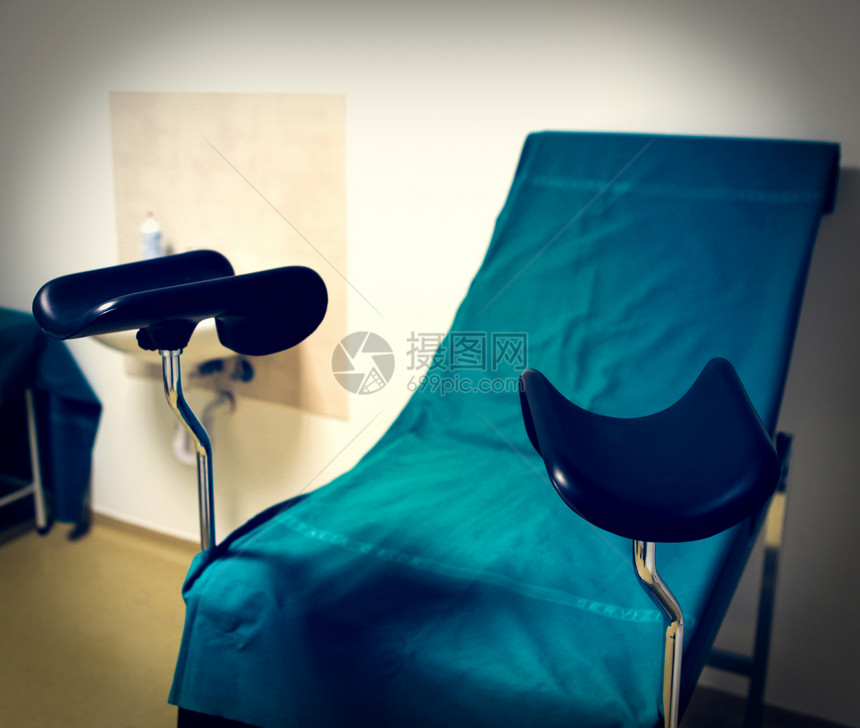 医院情况座位临床医疗椅子外科药品轮床疾病绿色图片
