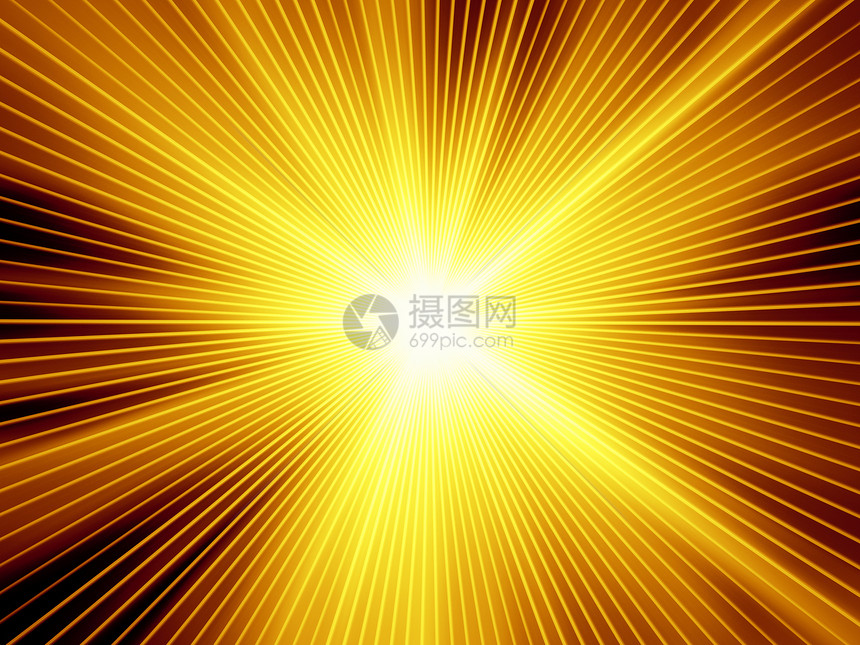 分形沉积的推进中心渲染数学光束黄色辐射几何学黑色装饰品金子图片