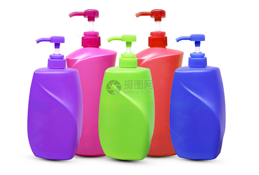 塑料瓶生活方式容器洗衣店家务洗洁精美容五物色彩洗手间回收图片