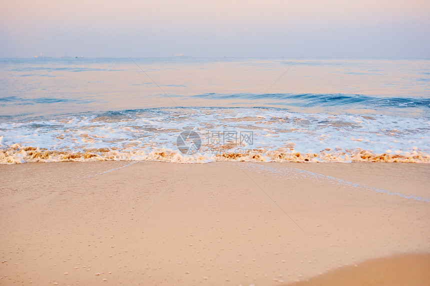 桑迪海滩蓝色沿海海岸线海浪旅行环境海景假期流动热带图片