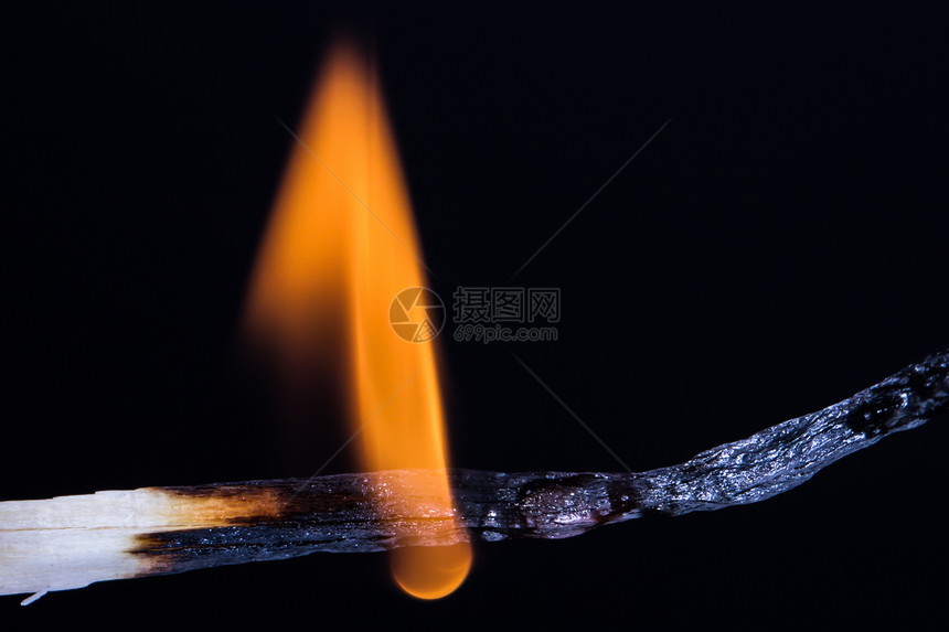 燃烧匹配危险烧伤火焰宏观木头火柴图片