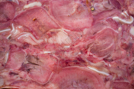 螺旋肉冷鲜肉明胶猪肉画幅美食水平食物背景图片