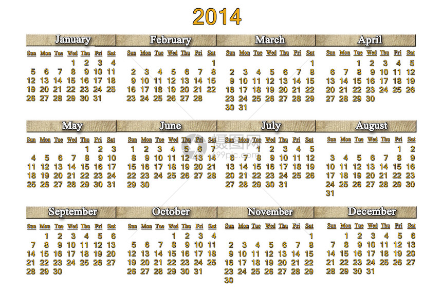 2014年美丽的日历 带漂亮的条纹2014年厄运会议议程日记日程办公室密码数字桌子商业图片