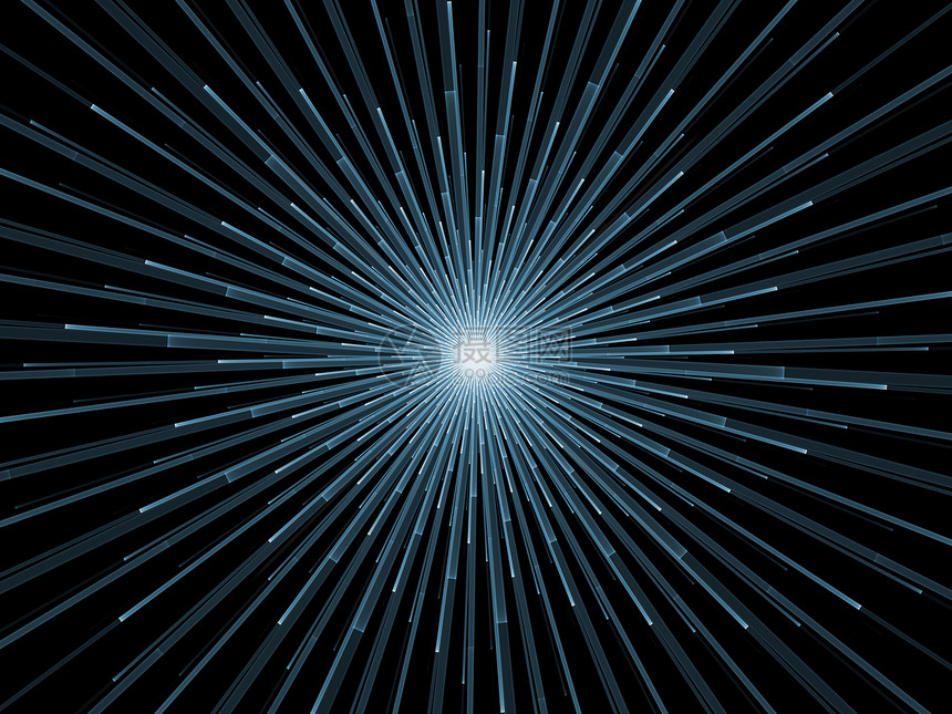 分形沉积设计渲染元素射线数学光束中心几何学辐射黑色装饰品图片