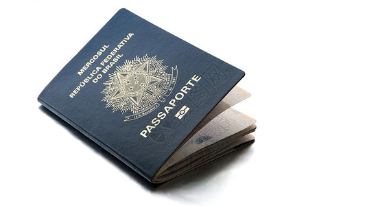 巴西护照性别游客出生地邮票公民蓝色移民国籍国家旅游外交高清图片素材