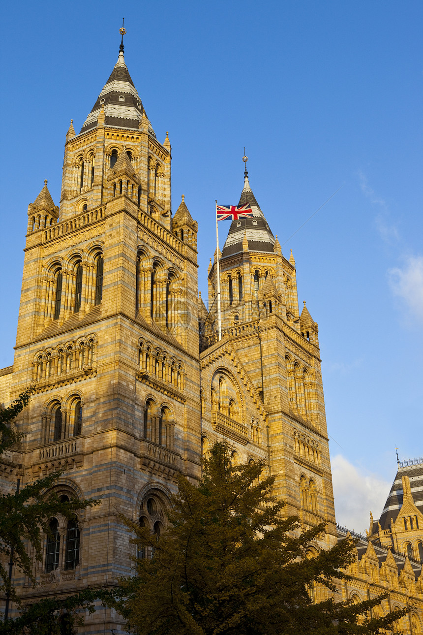 伦敦自然历史博物馆伦敦博物馆旅行城市建筑学展览景点观光联盟旗帜历史图片