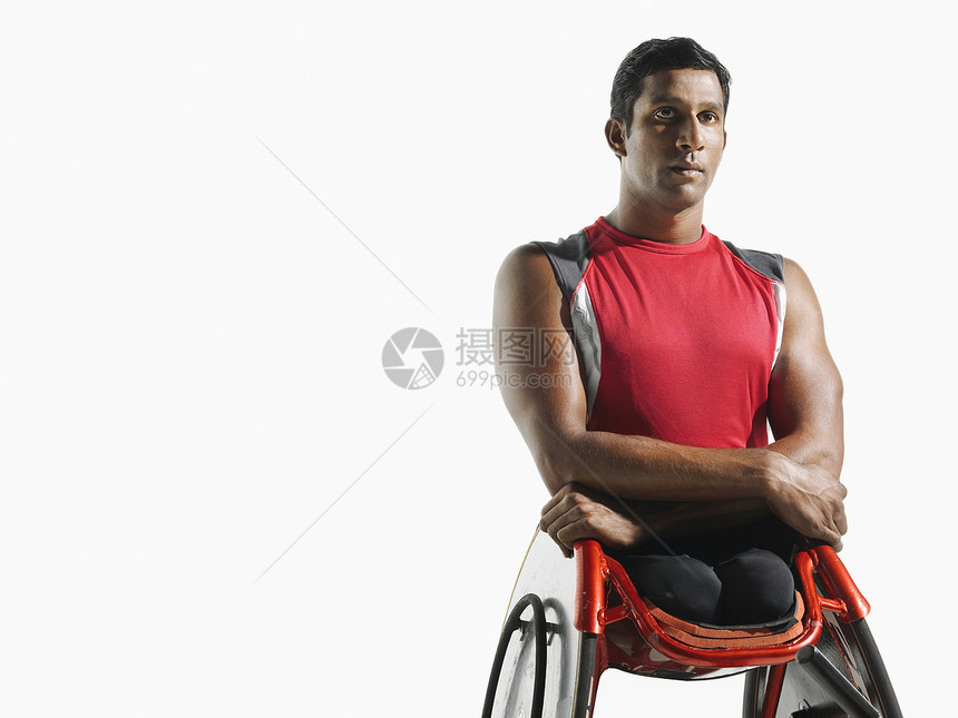 瘫痪循环器肖像运动员男人截瘫自行车一人双臂竞赛工作室服装成人图片