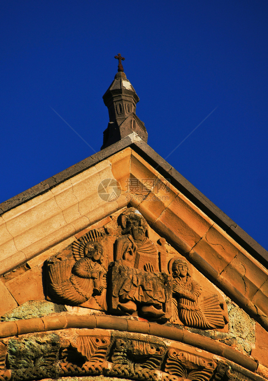 佐治亚城堡大教堂 其中之一文化寺庙石头场景圆顶游客建筑学教会建筑宗教图片