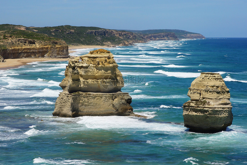 大大洋路 澳大利亚旅游悬崖全景岩石假期石头海岸海岸线旅行海洋图片