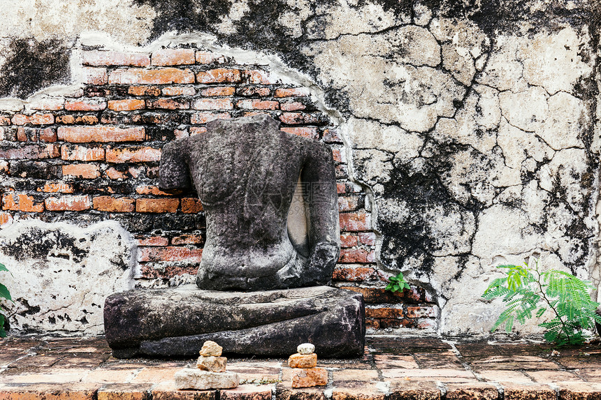 泰国Ayuttaya断佛信仰宗教国家公园佛塔历史性佛教徒冥想历史建筑学图片