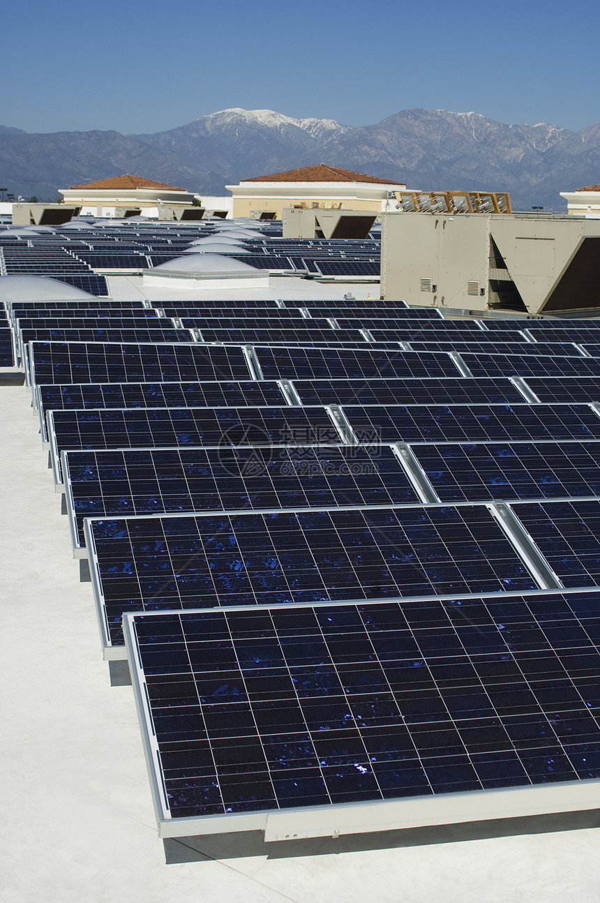 太阳能发电厂太阳能电池小组绿色能源摄影设备太阳能板生态活力环境控制板公用事业图片