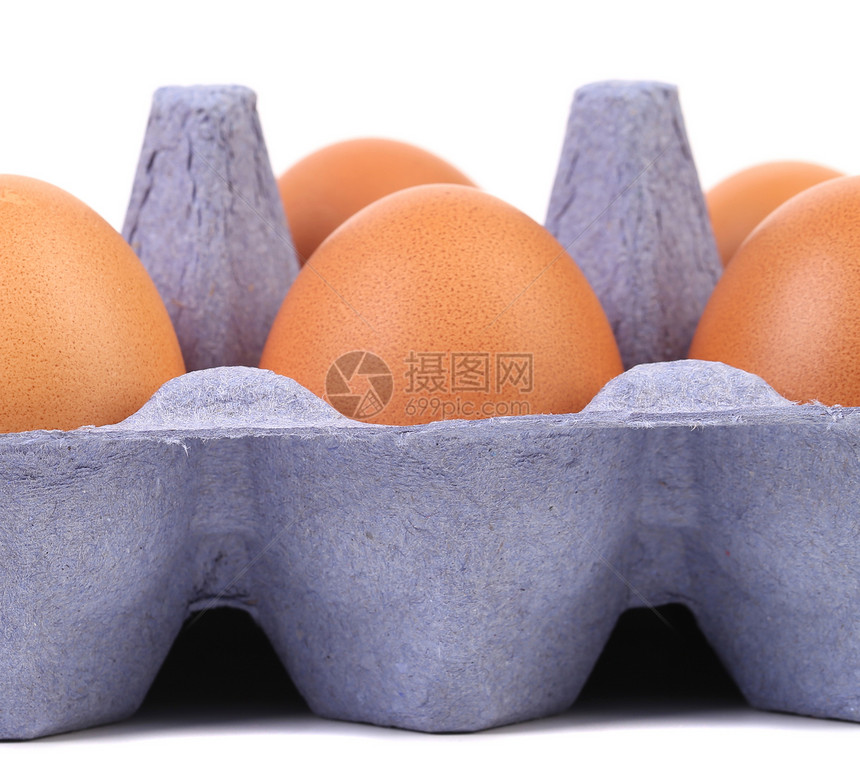 蛋盒里有棕色鸡蛋美食纸板产品纸箱家禽生活蛋壳纸盒早餐团体图片