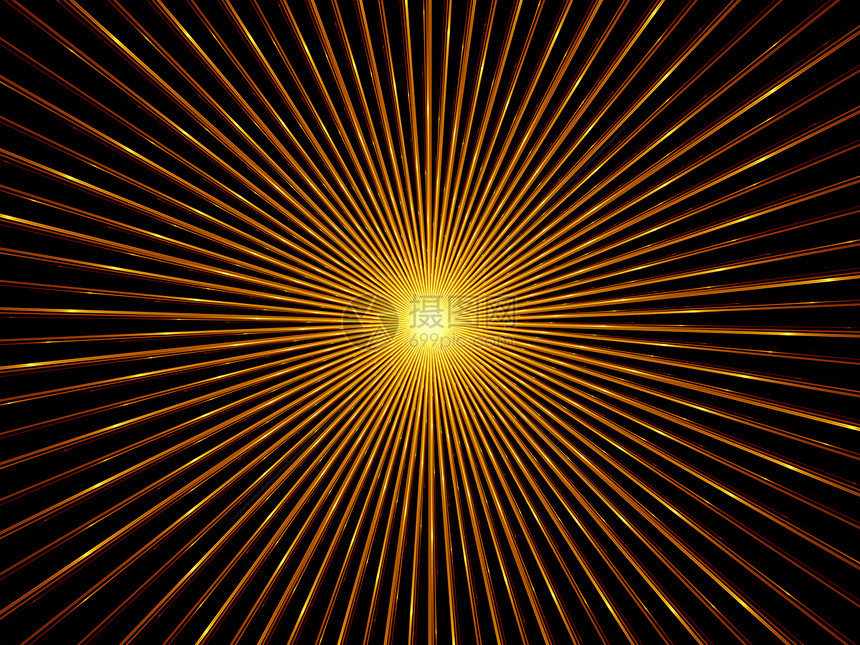 分形沉积背景装饰品射线金子设计黑色径向中心辐射元素几何学图片
