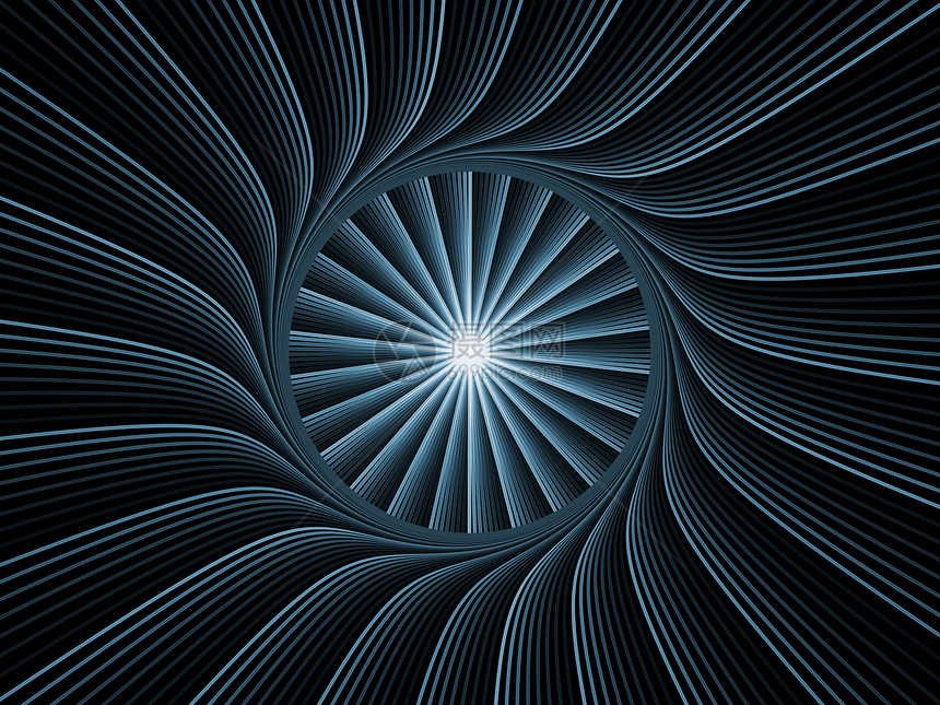 分形烧速加速设计光束黑色径向螺旋涡流辐射元素旋转数学图片